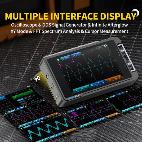Фото - FNIRSI DS215H, 2 щупи, 50MHz*2 осцилограф / генератор сигналів