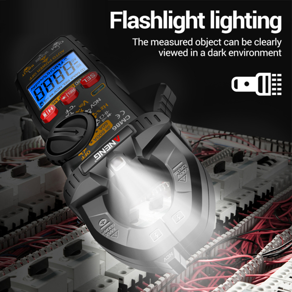 Фото - Струмові (токові) кліщі Aneng CM86 600V AC/DC Voltage, 600A AC/DC Current, NCV, мультиметр, LCD з підсвіткою