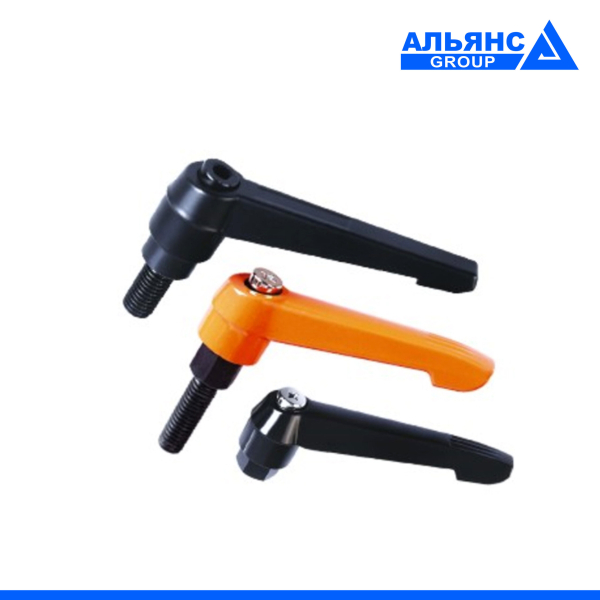 Фото - Ручка фіксатор R63 алюмінієва зовнішня різьба  М8х40мм