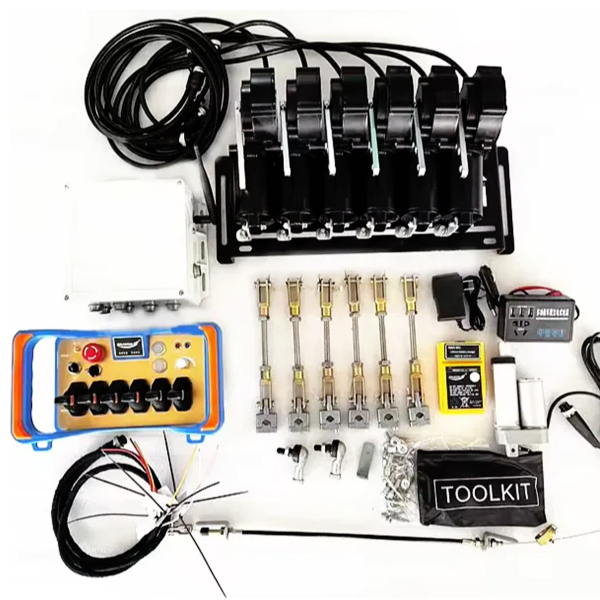 Фото - Комплект радіоуправління пропорційний з сервоприводами (6 джойстиків + 1) DC 12-24V