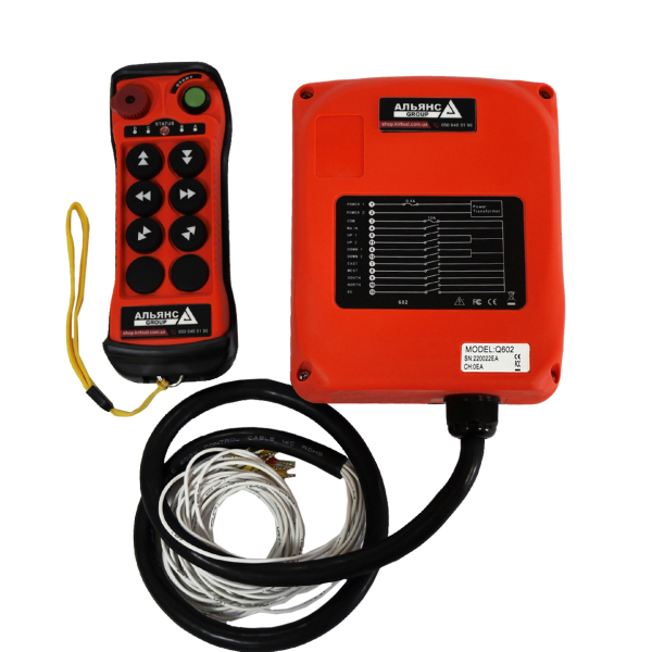 Фото - Комплект радіокерування краном Q602 (4 одинарні + 2 подвійні кнопки) DC12-24V