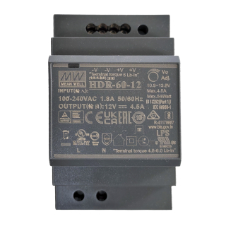 Фото - Блок живлення Mean Well HDR-60-24 оригінал (24VDC, 60W)