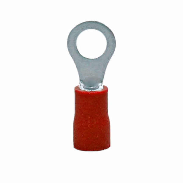 Фото - Кабельний наконечник кільцевий RV1.25-4S (червоний уп. - 100шт)
