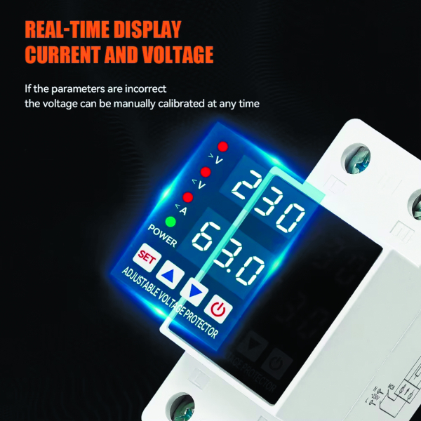 Фото - Реле напруги 1 фаза 63А, реле захисту (85379)