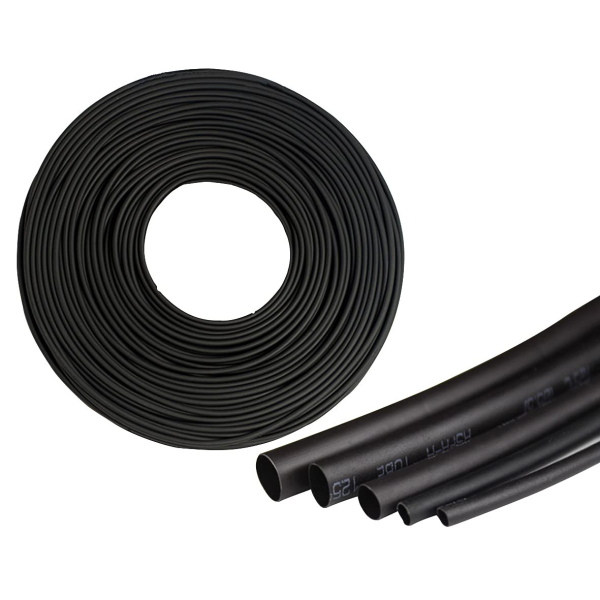 Фото - Термоусаджувальна трубка чорна діаметром 14.0мм усадка 2:1