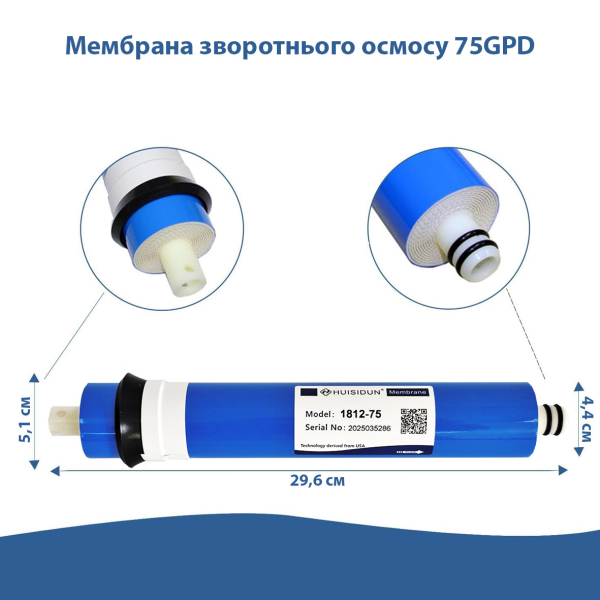Фото - Мембрана зворотнього осмосу 75GPD