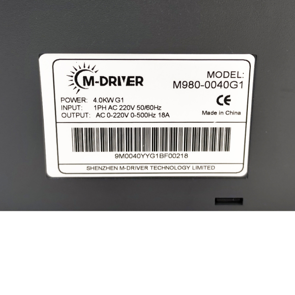Фото - Частотный преобразователь с 220В 1фаза на 220В 3фазы (1/3фаза) векторный 4KW M-Driver 980 с классом защиты IP66