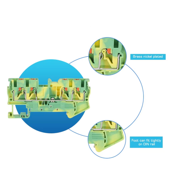 Фото - Клема заземлення PT 2.5-QUATTRO-PE