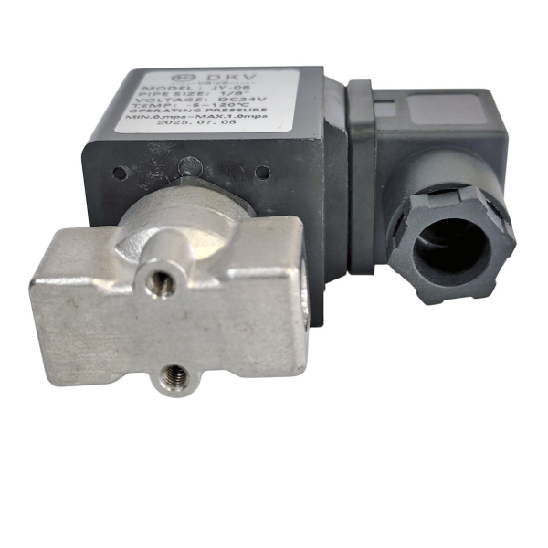 Фото - Клапан нержавеющий 1/8G, SS304, 0-30Bar, Viton/PTFE, 24VDC, нормально закр.