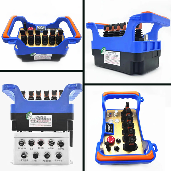 Фото - Комплект радіоуправління пропорційний з сервоприводами (6 джойстиків + 1) DC 12-24V