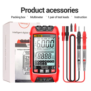 Фото - Мультиметр Aneng SZ02 1000V AC/DC Voltage, 10A AC/DC Current, NCV, LCD з підсвіткою, True RMS, Smart