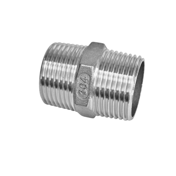 Фото - Ніпель нержавіючий  SS304  зовнішня-зовнішня  різьба DN25 G1"M – G1"M