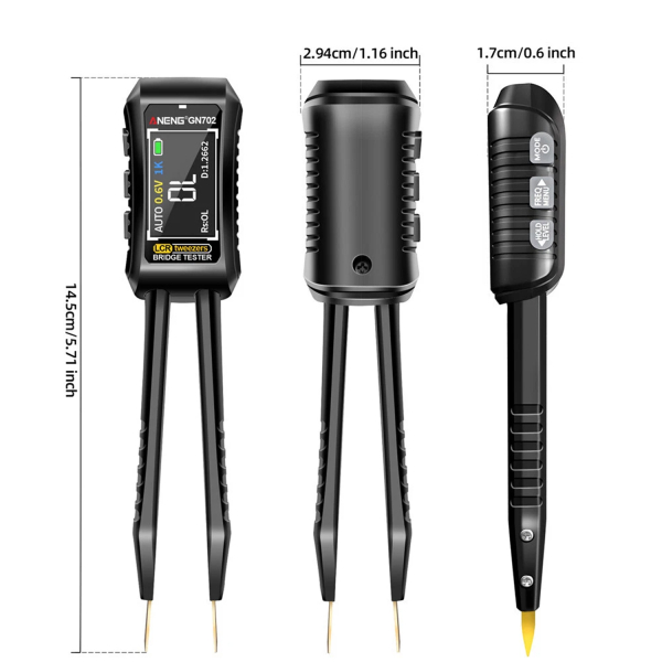 Фото - Мультиметр пінцет Aneng GN702 / тестер компонентів, кольоровий дисплей, літієвий акумулятор