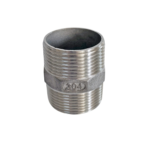 Фото - Ниппель нержавеющий SS304 наружная – наружная резьба DN40 G1-1/2"M – G1-1/2"M