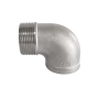 Колено 90˚, н/ж SS304, наружная-внутренняя резьба DN32 G1-1/4"F - G1-1/4"M