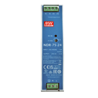 Фото - Блок живлення Mean Well NDR-75-24 оригінал (24VDC, 120W)