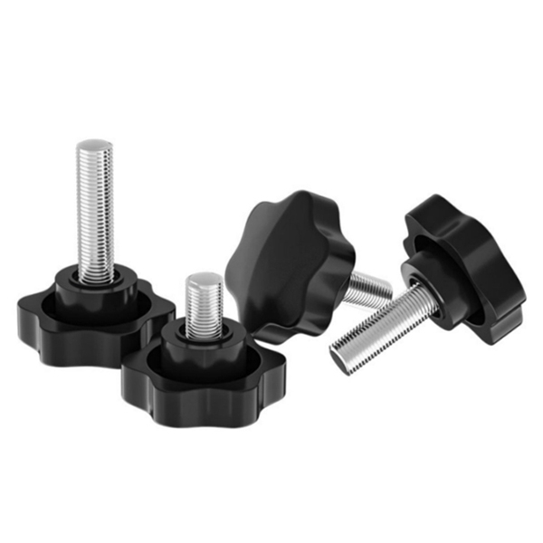 Фото - Ручка фіксатор бакелітова зовнішня різьба М8х40 діам. 40мм