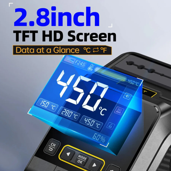 Фото - FNIRSI DWS-200 + F210 + F245 макс.комплект 9 жал паяльна станція