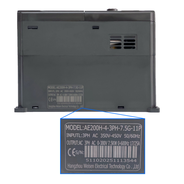 Фото - Частотний перетворювач AE200 380В 3 фази векторний 7.5KW