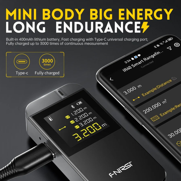 Фото - FNIRSI IR40 лазерний далекомір