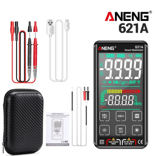 Фото - Мультиметр Aneng 621A 1000V AC/DC Voltage, 10A AC/DC Current, NCV, VA кольоров.дисплей, True RMS, Smart, літієвий акумулятор