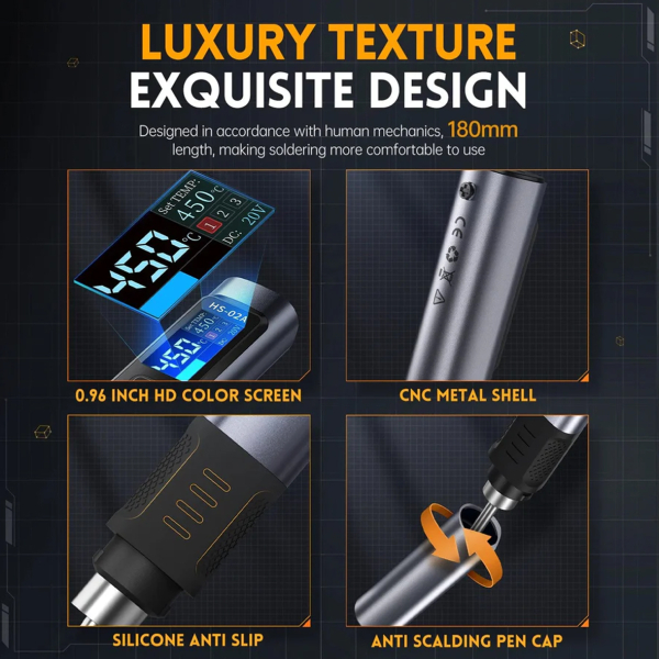 Фото - FNIRSI HS02B + 3 жала паяльна станція