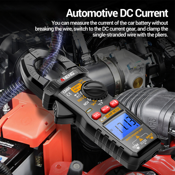 Фото - Струмові (токові) кліщі Aneng CM86 600V AC/DC Voltage, 600A AC/DC Current, NCV, мультиметр, LCD з підсвіткою