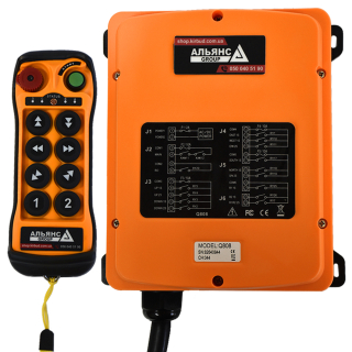 Фото - Комплект радіоуправління краном Q808 (8 двойн. кнопок) AC110-460V