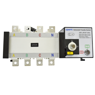 Фото - Автоматичний перемикач джерела живлення LW4R-250 4 полюси  250А 400VAC CHYT
