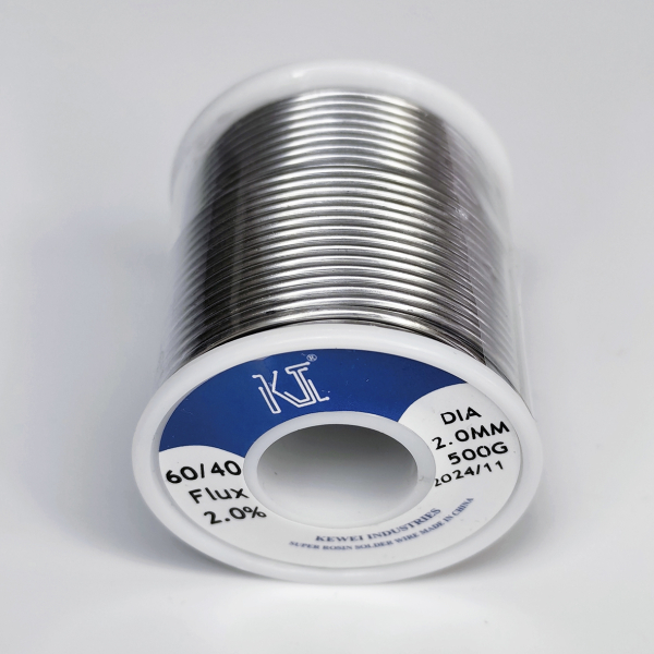 Фото - Припой Kewei Sn60Pb40 (ПОС-60 олов'яно-свинцевий) з флюсом діам. 2мм 500гр.