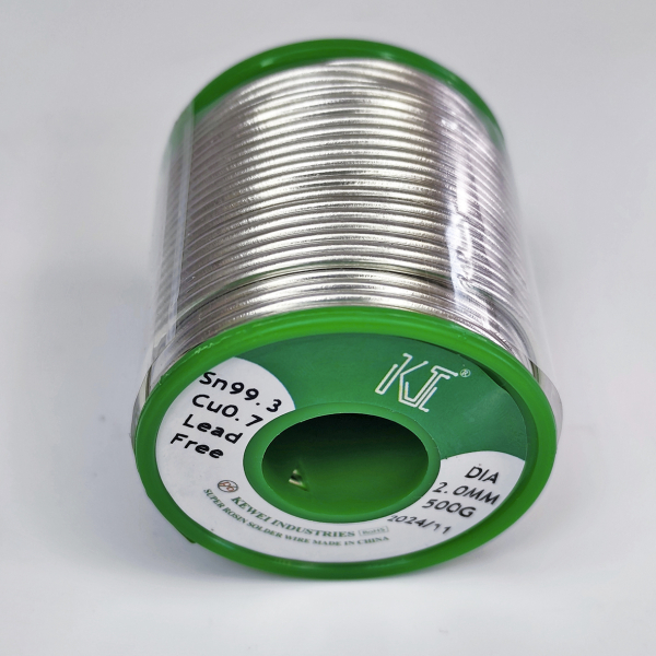 Фото - Припой Kewei Sn99.3Cu0.7 (безсвинцевий) з флюсом діам. 2.0мм 500гр.