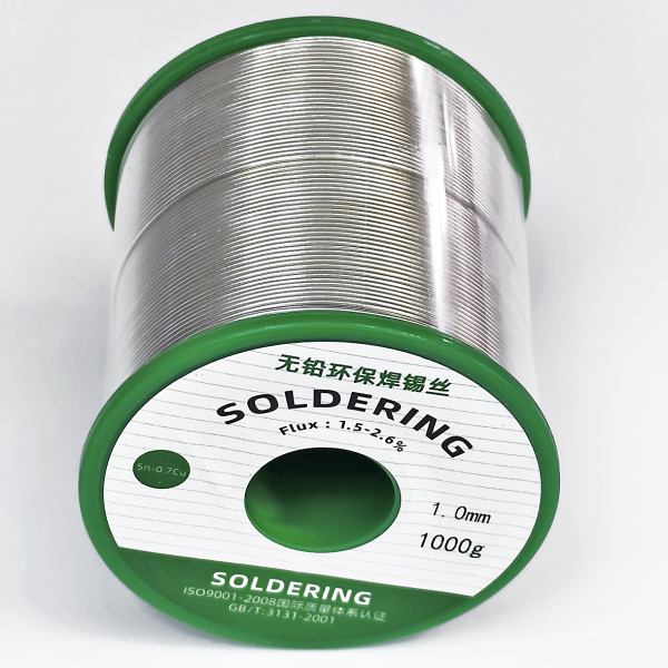 Фото - Припой NLZD Sn99.3Cu0.7 (безсвинцевий) з флюсом діам. 1.0мм 1000гр.