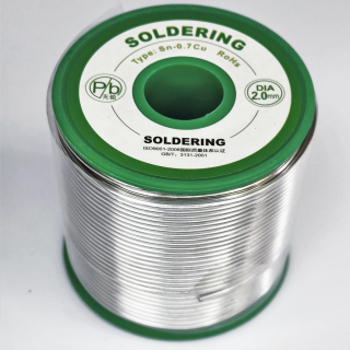 Фото - Припой NLZD Sn99.3Cu0.7 (безсвинцевий) з флюсом діам. 2.0мм 1000гр.