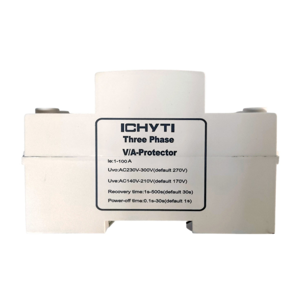 Фото - Реле захисту 3-х фазне напруга/струм 100A 0-500V (L1-L3)/N, 15парам.