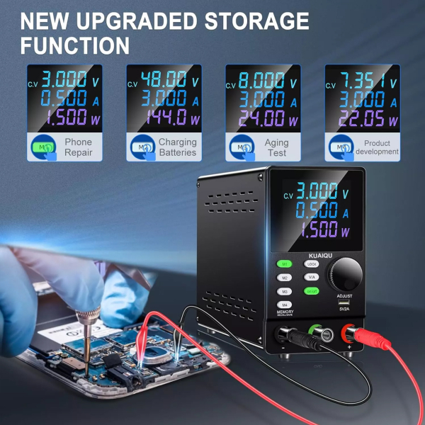 Фото - Блок живлення лабораторний SPPS1203D 360Ватт (0-120Вольт х 0-3Ампер)