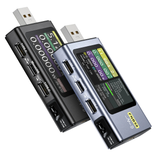 Фото - FNIRSI FNB58 USB тестер цифровий (струм / напруга / потужність / енергія)