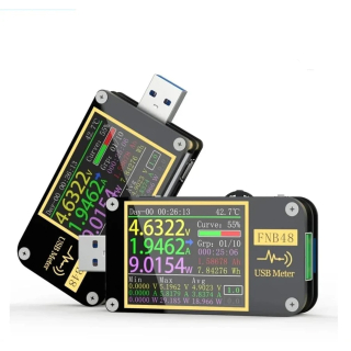 Фото - FNIRSI FNB48S USB тестер цифровий (струм / напруга / потужність / енергія) з Bluetooth