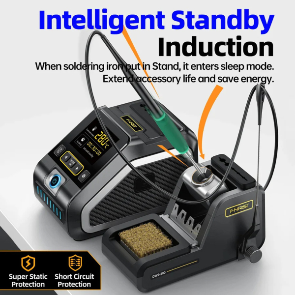 Фото - FNIRSI DWS-200 + F210 + F245 макс.комплект 9 жал паяльна станція