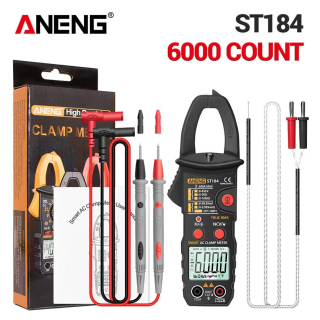 Фото - Струмові (токові) кліщі Aneng  ST184 450V AC/DC Voltage, 600A AC Current, NCV, мультиметр, LCD з підсвіткою, True RMS