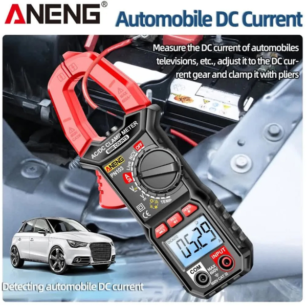 Фото - Струмові (токові) кліщі Aneng PN103 600V AC/DC Voltage, 600A AC/DC Current, NCV, мультиметр, LCD з підсвіткою