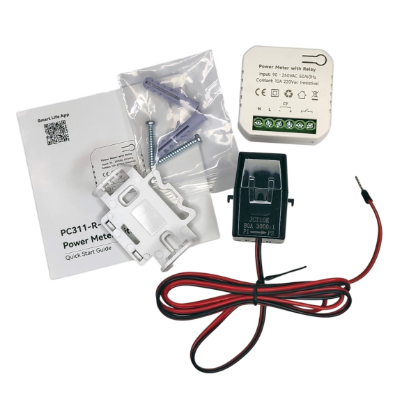 Фото - Лічильник електроенергії PC 311-W-TY/R/80A*1, 1ф 80А, Relay, WiFi Smart 
