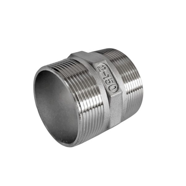 Фото - Ниппель нержавеющий SS304 наружная-наружная резьба DN50 G2"M – G2"M