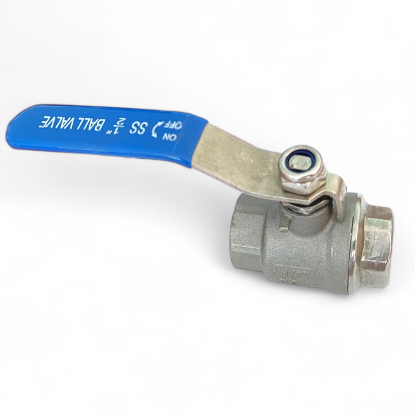 Фото - Кран шаровий DN15 нержавіючий SS304 двоскладовий внутрішня-внутрішня різьба G1/2F-G1/2F