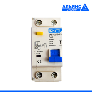 Фото - Диференціальний автоматичний вимикач 40А DZ30LE-63