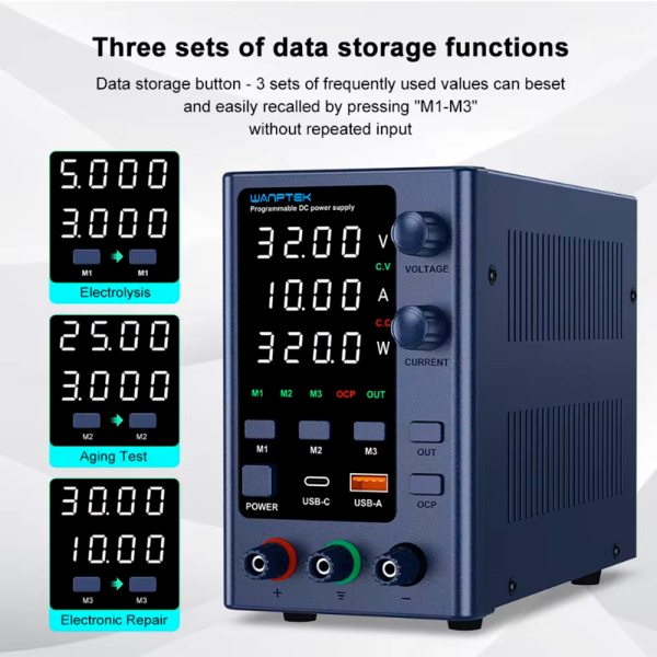 Фото - Блок живлення лабораторний EPS3210H 320Ватт (0-32Вольт х 0-10Ампер)