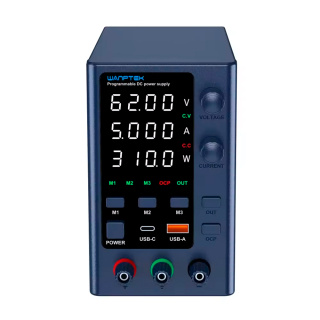 Фото - Блок живлення лабораторний EPS6205H 310Ватт (0-62Вольт х 0-5Ампер)