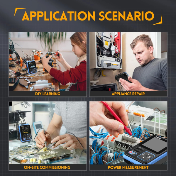 Фото - FNIRSI DSO-TC3 осцилограф/тестер/мультиметр + зонд P6100