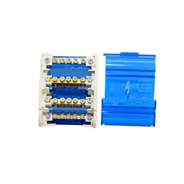 Фото - Блок розподільчий на DIN рейку HY407