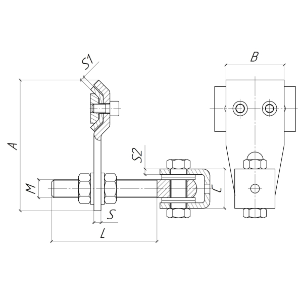 Фото - Петля регульована 2ступ. М16 (JL84A)