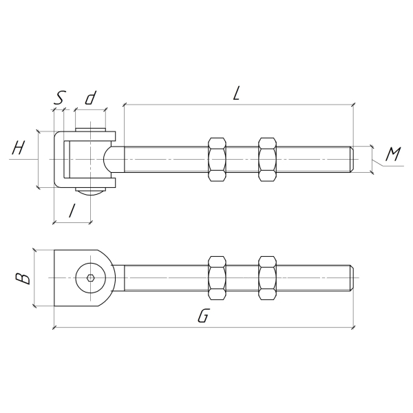 Фото - Петля регульована 1ступ. М20 (JL05C)
